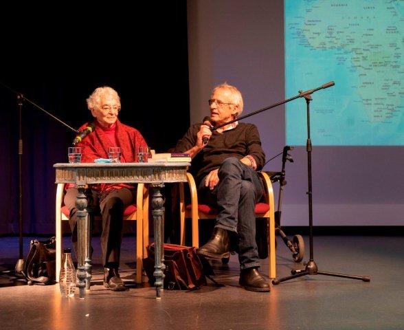Ruth Weiss presenting