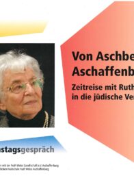 Ruth Weiss zur Projektveranstaltung 'ihrer' Schule in Aschaffenburg Martinushaus 15. März 2022