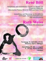 Pressemitteilung - René Böll ehrt Jahrhundert-Zeitzeugin Ruth Weiss zum 101sten Geburtstag in Tübingen am 26. Juli 2025 - Cem Özdemir und Boris Palmer Gratulanten